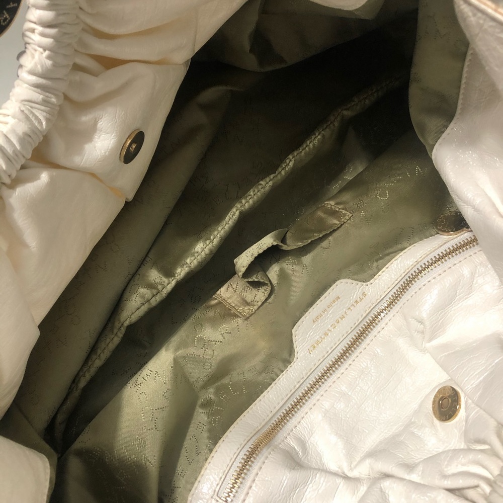 Stella McCartney XL Hobo Bag White Vegan Leather Oversized Designer - Picture 7 of 14